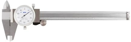 HFS 0-6 Inch Dial Caliper, ±0.001 Inch Accuracy, 4-Way Precision Measuring Tool for Inside, Outside, Depth and Step Measurements, Shockproof Design with Protective Storage Case