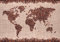 wandmotiv24 Fototapete Weltkarte Kaffee, S 200 x 140cm - 4 Teile, Wanddeko, Wandbild, Wandtapete, Welt M0012