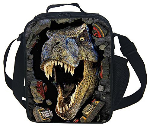 CAIWEI 3D Tier Dinosaurier Isolierte Lunchbox Kühltasche (Yellow)