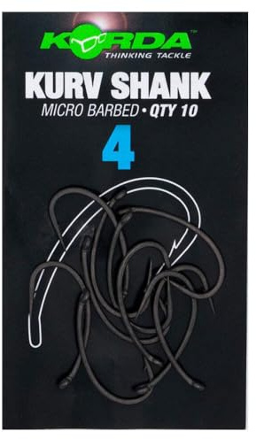 Korda Kurv Shank B Size 8/Carp Fishing Hooks