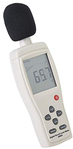 Fonometro,Misuratore di Livello Sonoro Digitale Integrato(0~130dB) Microfono a Condensatore Electret 1/2 di Pollice,per Analizzatore di Frequenza,Analizzatore FFT Ecc(batterie non incluse)