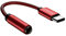 EVOMIND V2 Adaptador USB Tipo C a Jack 3.5mm Hembra 10CM Cable USB C Adaptador para Auriculares Jack 3.5mm Audio Micró para Samsung Galaxy S10/9/ A53/ Flip 5, Xiaomi Mi 12/11, etc. - 10CM Rojo