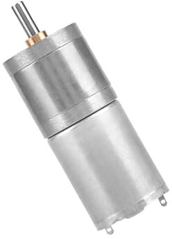 Moteur à engrenages métalliques 25 mm CC 12 V 60 tr/min pour serrure électronique, voiture jouet électrique, moto pour enfants - Moteur à vitesse réduite 25GA-370