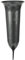 matches21 HOME & HOBBY Grabvase zum Stecken als frostsichere Grabdeko - Graue Friedhofs-Vase in 31 cm als wetterfester Kunststoff Grabschmuck - Erdspieß Blumenvase als schöne Steckvasen