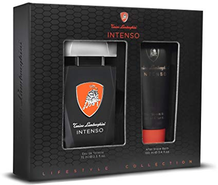 Tonino Lamborghini • Das Geschenkset für Männer INTENSO: Eau de Toilette Spray 75 ml / 2.5 fl.oz. + After Shave Balm 100 ml / 3.4 fl.oz. • Kollektion Lifestyle