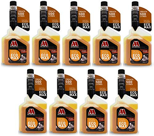 Millers Oils 9 X Diesel Power Ecomax 500ml, Fuel Additive Treatment