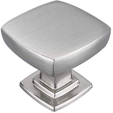 LONTAN 10 Stück Schrankknopf Silber Vintage Schubladenknopf Edelstahl Kinder Einzeln Quadrat