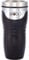 BruGo Leak Proof Travel Mug with Built In Temperature Control Chamber. Double-Wall Insulated Travel Cup - Perfect for Tea or Coffee Lovers - Retro Colour (Midnight Black)