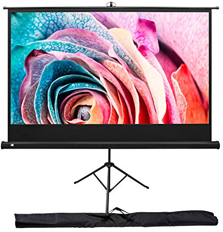 KODAK Projector Screen 100-Inch, Tripod Stand, 16:9, Carry Bag