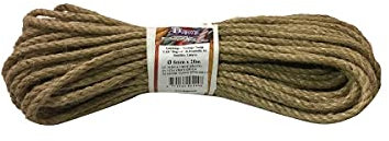 30m Juteseil Seil Tau Tauwerk Naturhanf Hanfschnur Tauseil Schnur Ø4mm