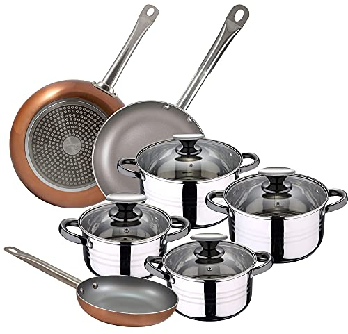 SAN IGNACIO Set mit 8 Teilen + 3 Pfannen 18/20/26 cm