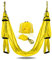 YOGA SWING PRO Premium Aerial Hammock Anti gravity Yoga Swing Kit - Acrobat Flying Sling Set for Indoor and Outdoor Inversion Therapy (Yellow)
