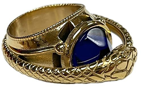 Rad of Time Aes Sedai Ring Channeler Oroboros Snake Requisiten Mage the Zauberer, gold, 9 US