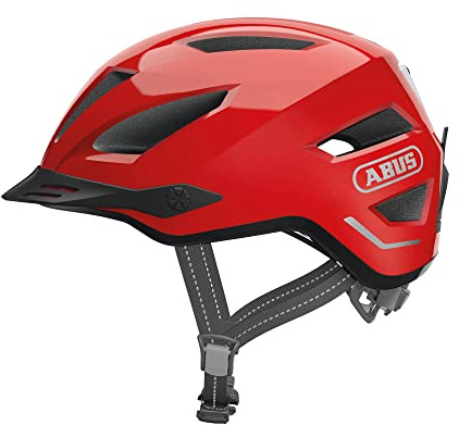 ABUS Stadthelm Pedelec 2.0 - Fahrradhelm mit Rücklicht und Regenhaube - für den Stadtverkehr - für Damen und Herren