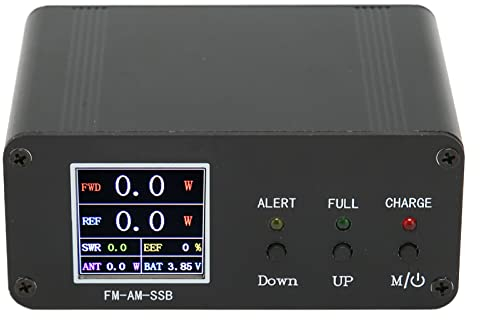 Yunseity SWR Digitaler Leistungsmesser, Kurzwellen-Stehwellenmesser mit LCD-Display, 0,5 W Bis 120 W, 1,8 MHz Bis 54 MHz Bereich, für CB-Funkgeräte