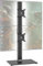 AX WABER Dual Monitor Stand, Vertical Stacking Screen, Freestanding Monitor Stand, For Two 13 to 34 Inch Screens with Rotating, Tilting and Height-Adjustable Screen, Black