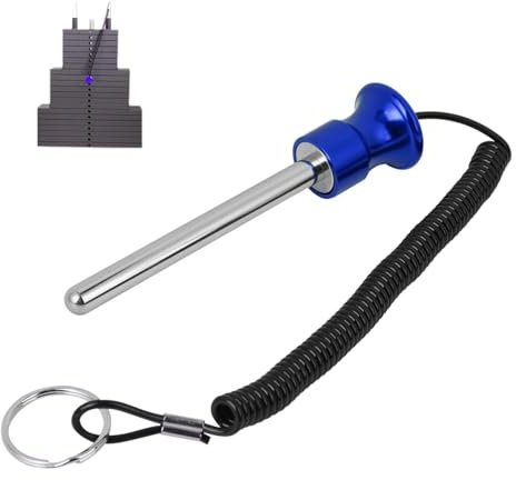Selector de apilamiento de Pesas magnético, Universal Pasador de Pesas De Aluminio con Cuerda de tracción, Perno de Tornillo de Entrenamiento de Fuerza magnética para Equipos de Fitness(Azul)