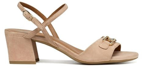 Geox D New Eraklia 50, Sandali con Tacco Donna, Nude, 36.5 EU