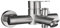 Tecmolog Robinet Baignoire Mural Acier Inoxydable Mitigeur Monocommande Bain Nickel Brossé, SNA516