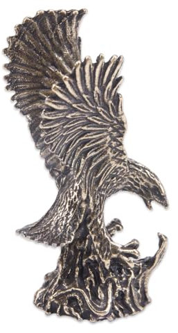 ZORZA 1Pcs Chinesische Dekor Miniaturen Mini Figur Weißkopfseeadler Modell Reichtum Wohlstand Dekor Vogel Figur Adler Verzierung Messing Adler Dekor Tischplatte Adler Skulptur Tier Antike Handwerk
