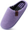 COFACE Pantofole da Uomo Invernali Calde Ciabatte da Casa Comoda Memory Foam Feltro Scarpe con Antiscivolo Suola Viola Chiaro Taglia 46