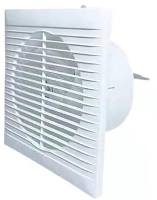 HAILM Exhaust Fan, 20W Window Fan with Anti-Backflow Check Valve Ultra Thin Fan, Window And Wall Mount Ventilation Fan for Kitchen Bathroom Greenhouse Garage,8inch
