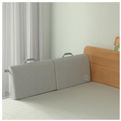 Monkey Mum® Reise Rausfallschutz Bett, Reise Bettgitter, Praktisch und Stabil Bettgitter Rausfallschutz für Babys, Kleinkinder und Kinder, 1,2 m oder 1 m, grau, Rausfallschutz Boxspringbett für Reisen