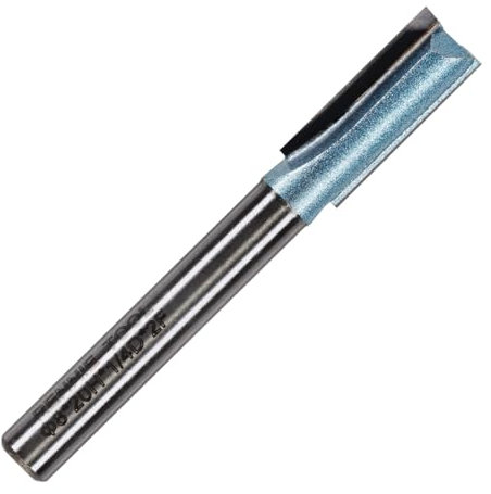 Rennie Tools - 8mm Cutting Diameter x 20mm Flute x 1/4 Shank TCT Tipped 2 Flute Straight Router Cutter Bit. Compatible With Makita Bosch Trend Katsu Dewalt Router Etc. 8mm Router Bit
