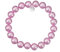 Leslii Reflective Pearls Perlen-Armband Magic 3D-Effekt (Rosa-Uni Ø 10mm)