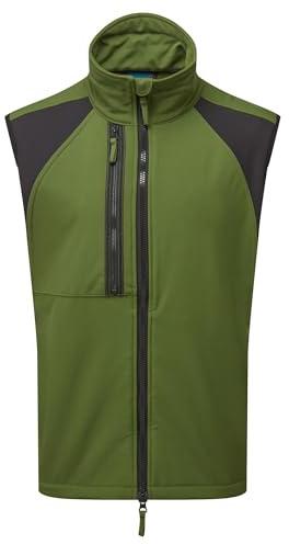 Portwest CD876 Herren WX2 Softshell-Weste mit durchgehendem Reißverschluss, Öko-Arbeitskleidung, Bodywarmer mit Stretch-Stoff