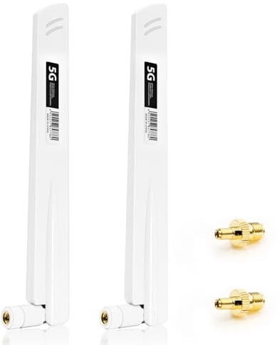 5G LTE Antenne 4G LTE Signal Gain Antenne 18DBI Signalverstärker SMA / TS9 Stecker Omnidirektionale WLAN-Antenne,600-6000MHz für 3G/4G/5G/GSM/GPRS Router IoT-Gateway Smart Home Weiß