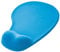 OcioDual Tappetino Mouse Poggiapolsi, Tessuto Morbido con Base in Gomma Antiscivolo, Colore Blu Chiaro, Tappetino Mouse Ergonomico con Supporto in Gel, Gioco, Ufficio