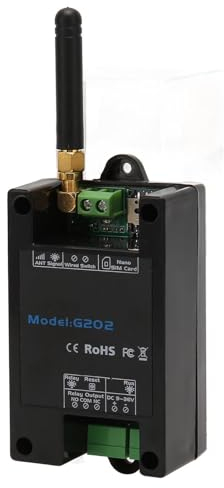 G202 GSM-Tor-Fernbedienung, Fernschalter, 3 A 240 VAC Ausgang, Programmierbar mit 200 Nummern, Relaisbetrieb, Globales Quad-Band, für Türen, Aufzüge, Garagen