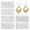PandaHall 6pcs Nail Art Silicone Molds Heart Bowknot Teardrop Heart Cabochon Casting Resin Mould for Epoxy UV Resin Jewelry Making