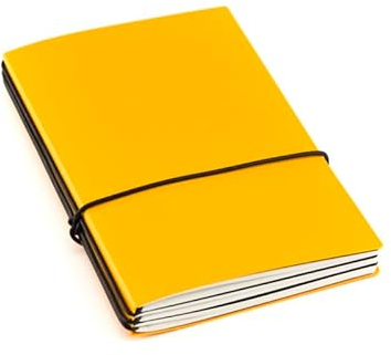X17-A6 Terminplaner/Organizer 2024-2025 |18-Monats-Kalender |mango; Vegan! Sehr robust. Austauschbare Hefte: Wochenkalender Classic + 1x blanko Notizen, Made in Germany