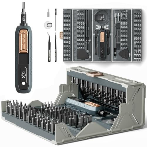 CybJoy 180 in 1 Manual Precision Screwdriver Set,Computer Screwdriver Kit, Repair Tool Kit for Most Laptop, Phone, Modding, DIY, Xbox, MacBook, Game Console, Camera, Computer, PS5, Watch
