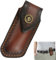 YIIWONI Etui Couteau Cuir, Etui Couteau Ceinture, Etui à Couteaux Gaucher, avec Boucle de Ceinture à Fermeture à Pression, Etui Couteau en Traver Ceinture, pour Couteaux Pliants, Couteaux de Poche