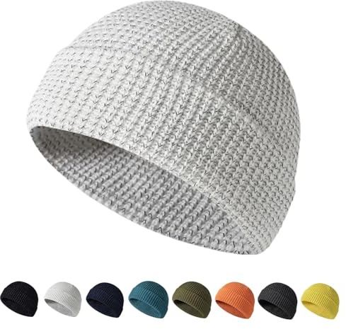 Weflexus Reflektierende Beanie, Unisex, Beanie 2.0, Unisex, Weflexus Beanies, reflektierende, leichte Beanie, Weiß, Einheitsgröße