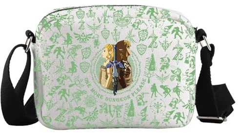 JTOUK Von Videospielen inspirierte Umhängetasche, Anime-Spiele-Liebhaber, Geschenk, Gaming-Liebhaber, Geschenk, Dungeon Please Hkb Eu, 5.91 Inches ×8.27 Inches