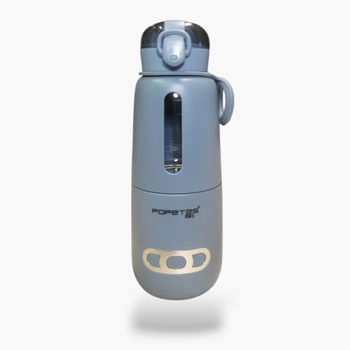 Popetes Kids - Calienta Biberones FREEDOM | Portátil, inalámbrico, desmontable | Batería 8h | Rosa, Azul o Blanco | Carga USB | Hasta 55 °C | Ideal para viajes y uso diario (AZUL)