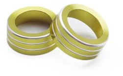 Pannello di Controllo Climatizzatore Per Tanying Tanjing Per Golf 7 Per Il Nuovo Anello Decorativo Per Manopola Audio Lavida(Yellow)
