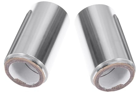 SOIMISS 2 Rollos de Papel de Aluminio Profesional para Tinte de Peluquería, Lámina para Mechas en Color Plata que Optimiza el Proceso y Retiene el Calor para Uso en Casa