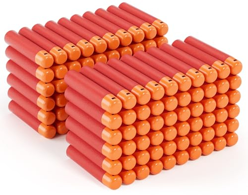 Mlikero Mega Darts Pfeile, 120 Schaum Dart Munition, Bulk Rote Dart Zubehör Kompatibel mit Nerf Mega Series Blasters (9,5 x 2 cm)