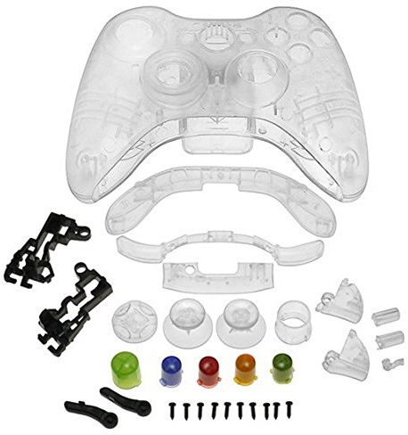 Masslla Kristall Gehaeuse Kompatibel mit 360 Wireless Controller - Klar