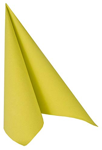 PAPSTAR 50 x Servietten Royal 40cm x 40cm - Limonengrün 10819, Mittel, Lichtgrün, grün