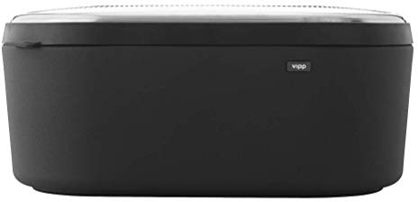 VIPP VIPP270 Brotkasten, Stahl, Schwarz, 41 x 22,5 cm, h 19 cm