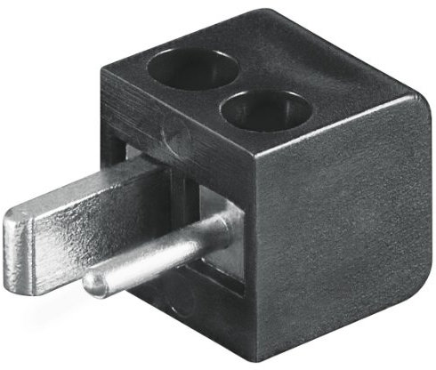 10 Stück Lautsprecherstecker - schwarz, Schraubanschluß
