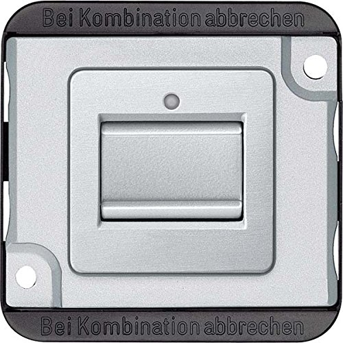 Merten MEG3106-7060 Aus/Wechsel-Kontrollschalter-Eins. 1-pol. 10 AX,AC 250 V,mattsilber,Panzer,STK