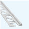 Profilé de bordure / Seuil d'arrêt pour les fins de carrelages, acier inoxydable, 22 mm de haut, couleur: inox