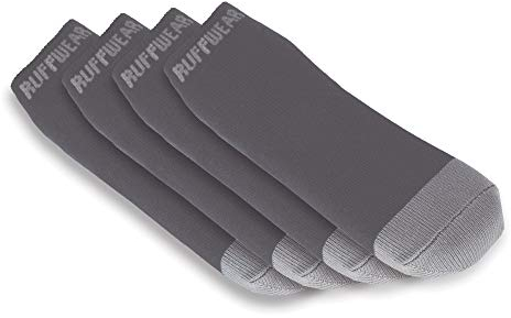 Ruffwear Hunde-Socken (4er Set), Kleine bis mittelgroße Hunderassen, Größe: 51/57 mm, Grau (Twilight Grey), Bark'n Boot Liners, 15802-025200225
